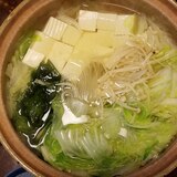 土鍋でほっこり湯豆腐